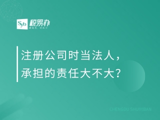 注册公司时当法人，承担的责任大不大？